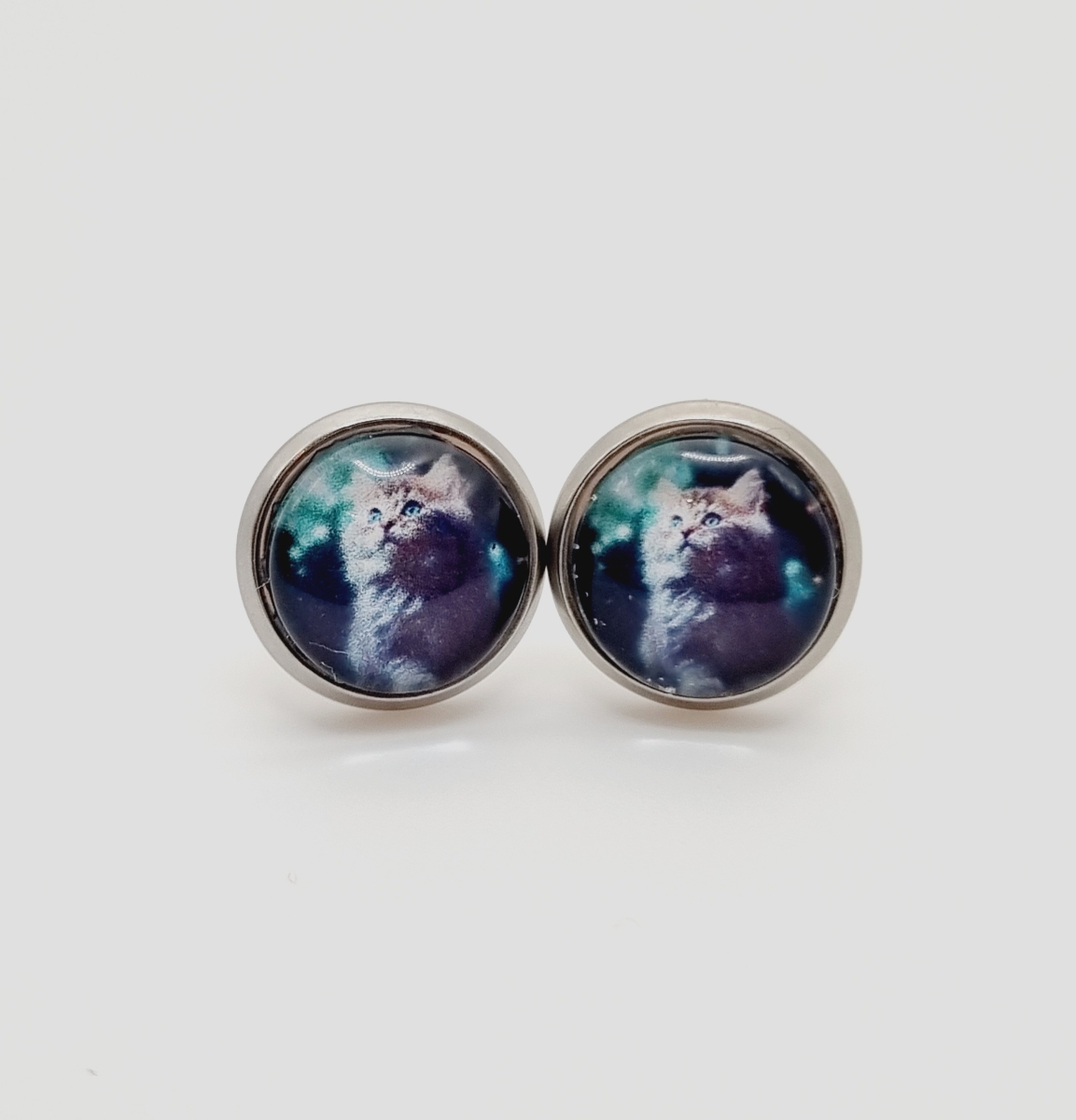 Himmelsschimmer Katze Cabochon 10mm