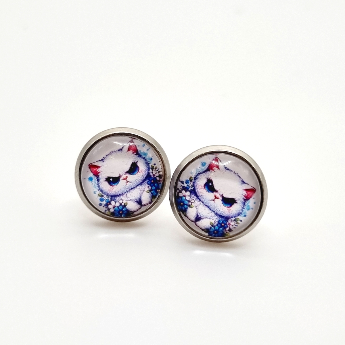 Grummel Katze Cabochon 10mm