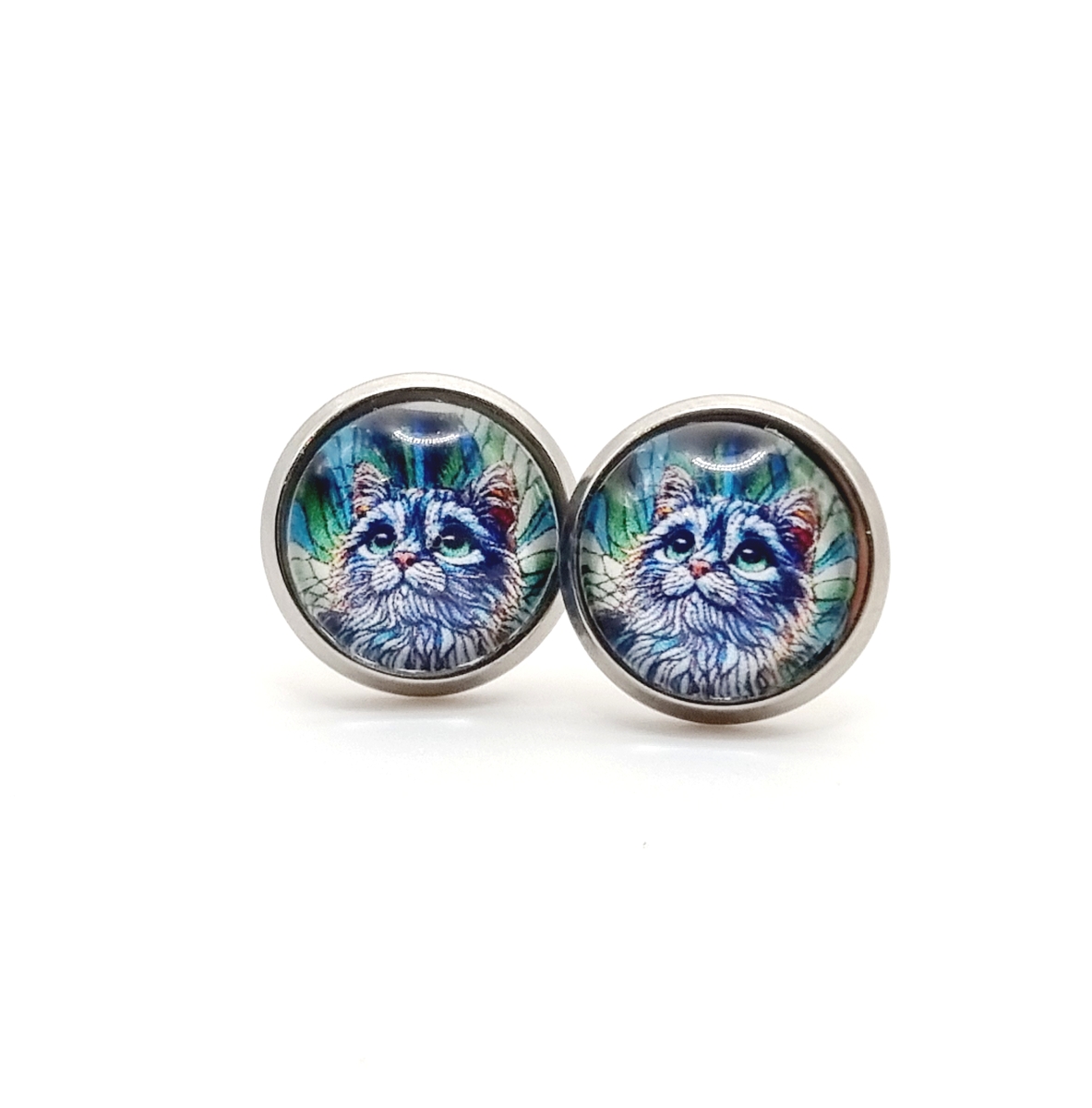 Zerzauste Katze Cabochon 10mm