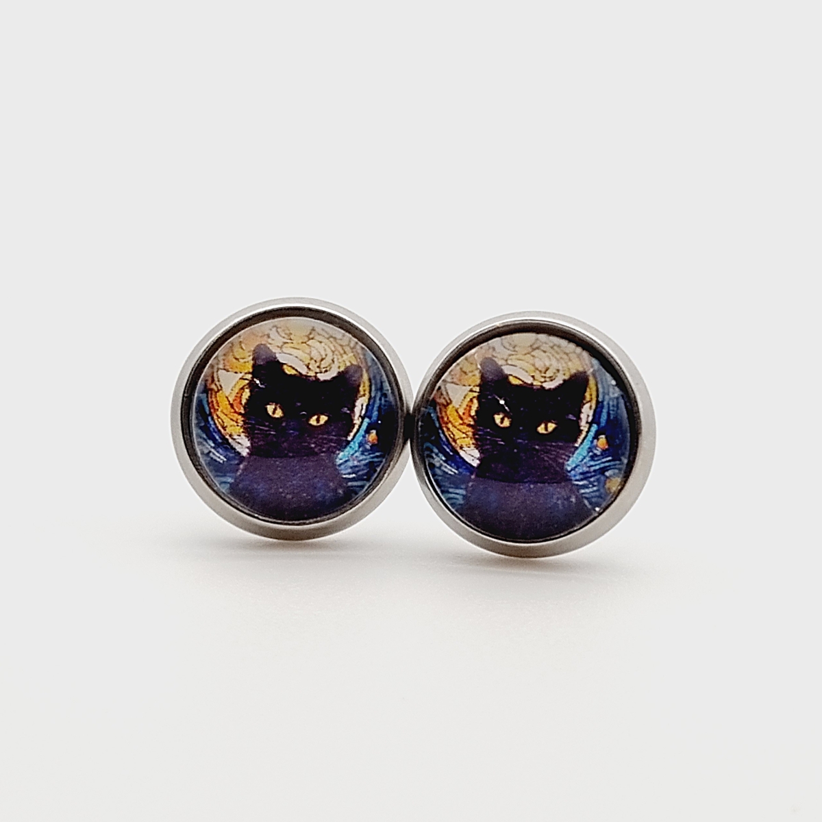 Mondlichtkatze Cabochon 10mm