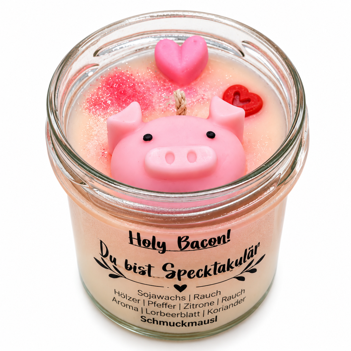 Holy Bacon! Du bist Specktakulär Sojawachskerze