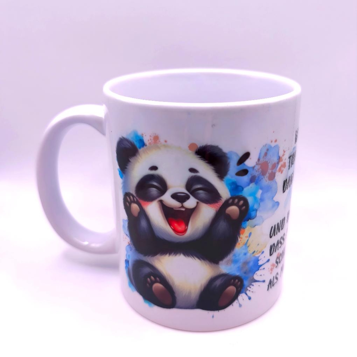 Pandabär Tasse lustig