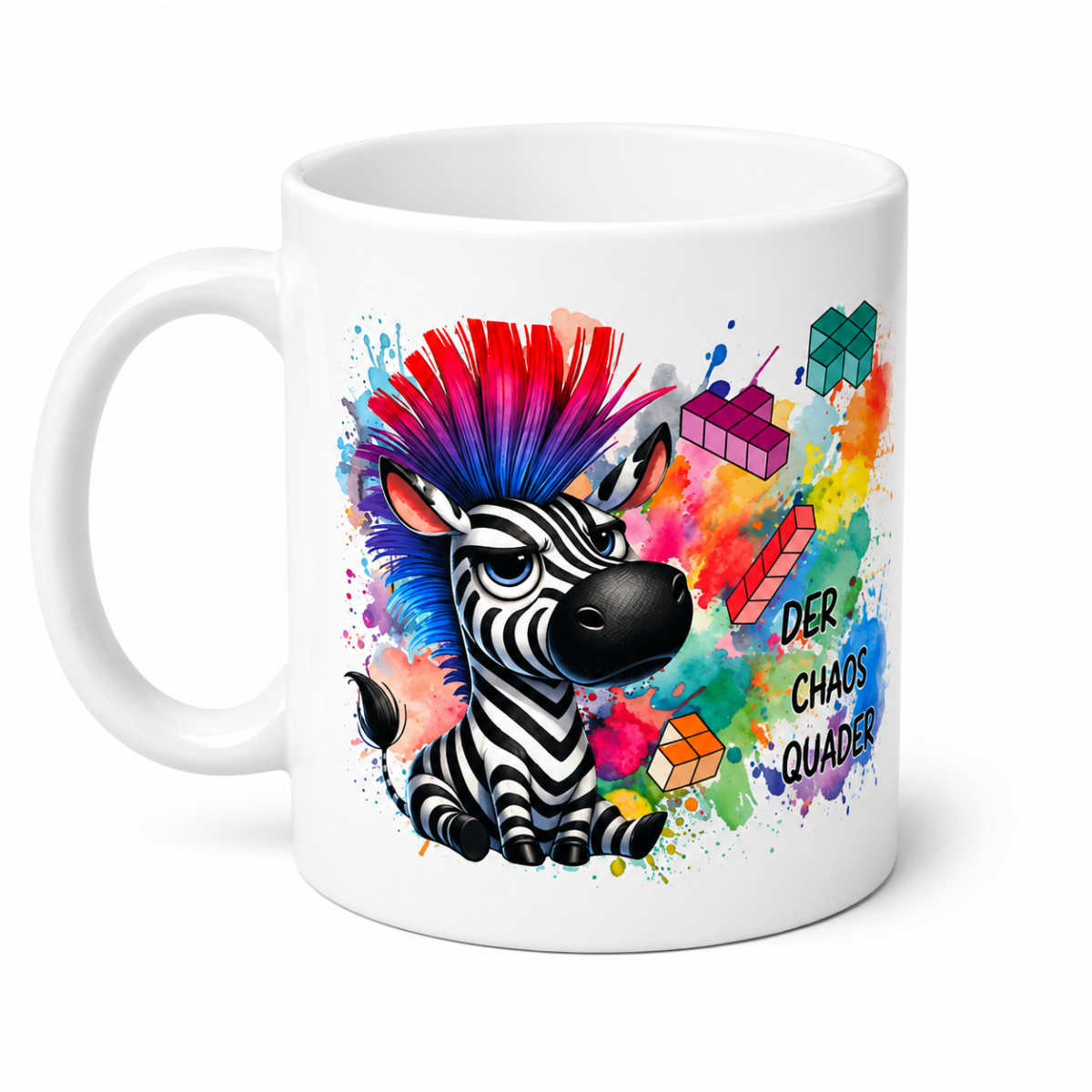 Tasse Tetris und Zebra