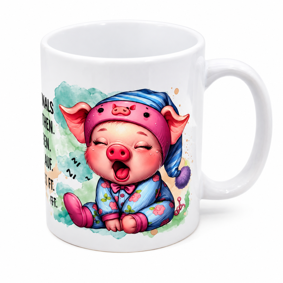 Preview: Tasse Ferkel im Schlafanzug