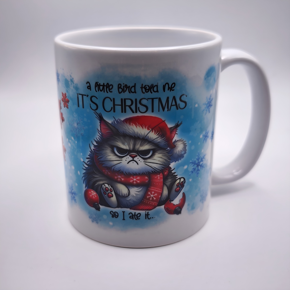 Preview: Weihnachts-Tasse Katze Bird