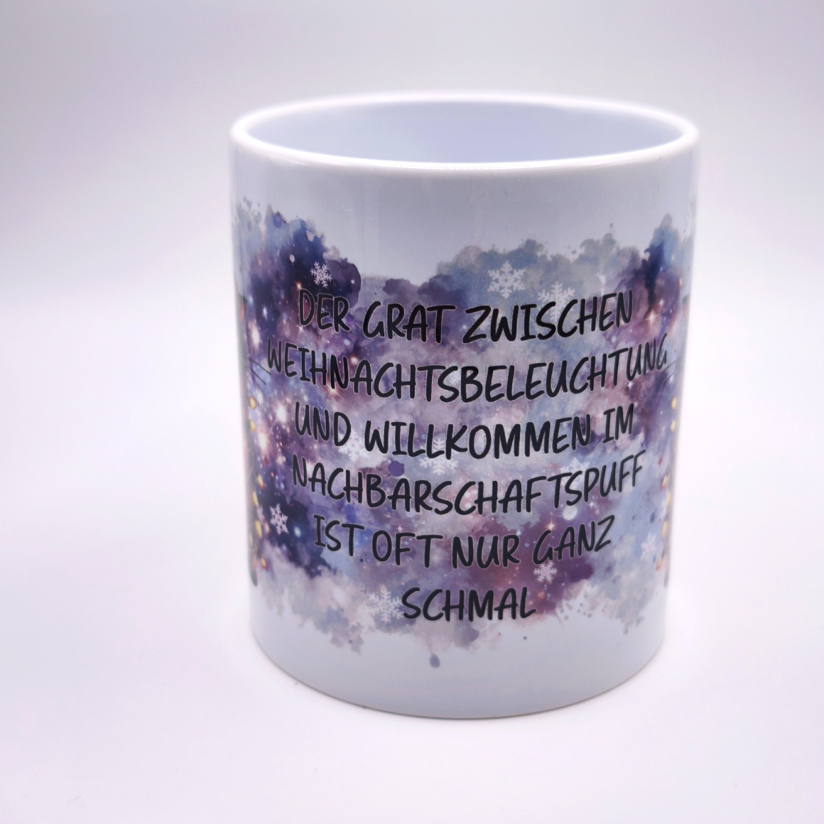 Preview: Weihnachts-Tasse Katze mit Beleuchtung