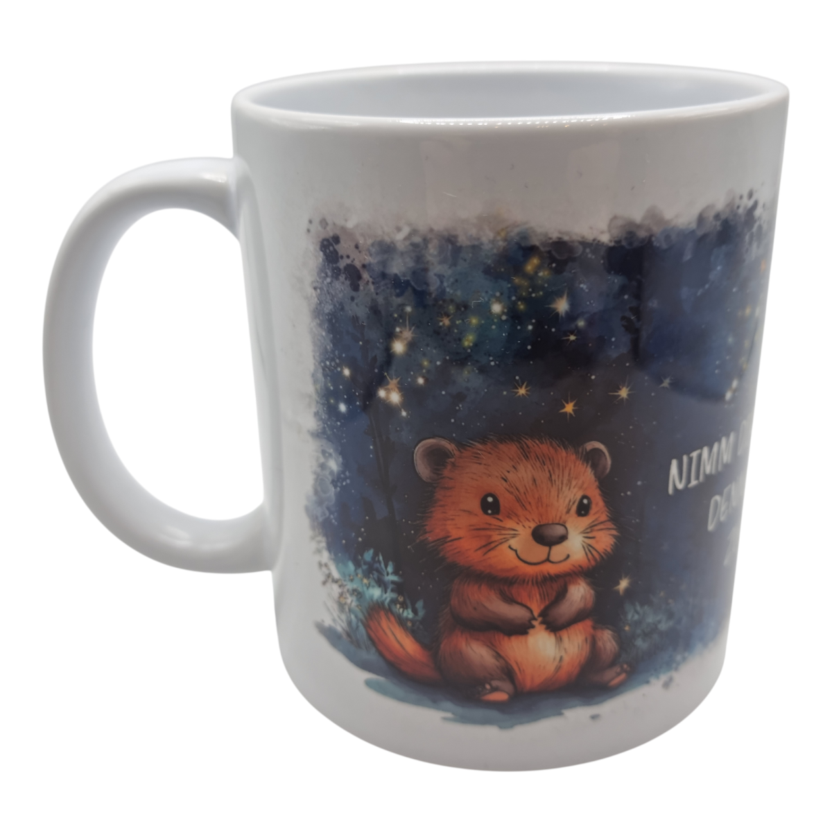Tasse Bieber Sternenhimmel