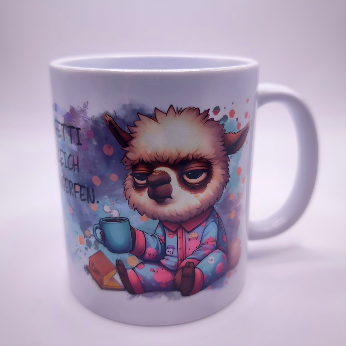 Tasse Lama im Pyjama