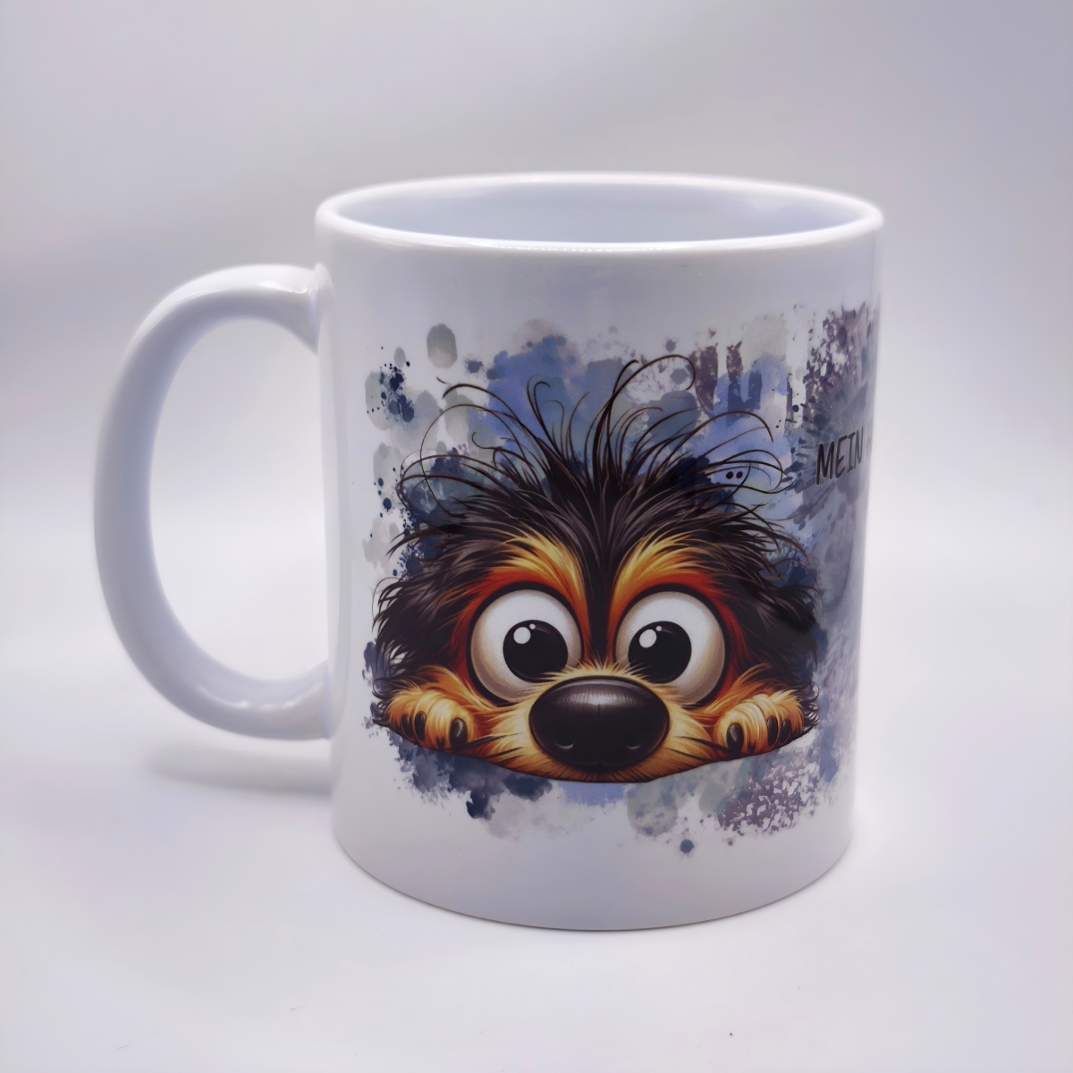 Tasse strubbeliger Hund