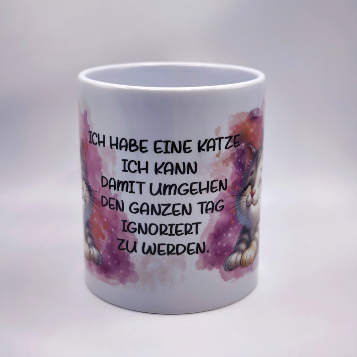 Streckende Katzen Tasse