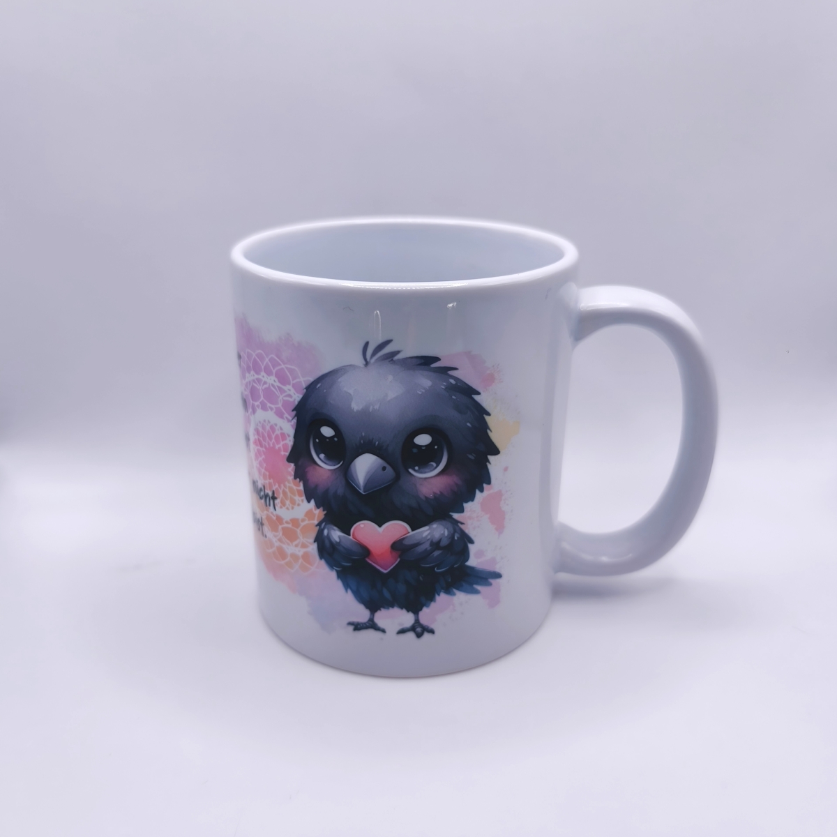 Preview: Krähen Tasse mit Herz