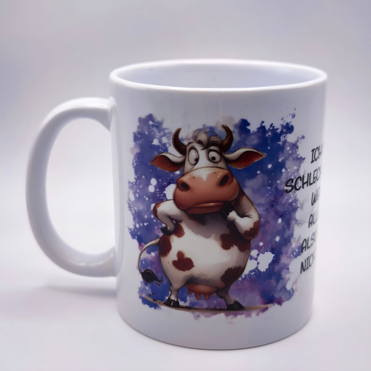 Tasse Kuh stehend