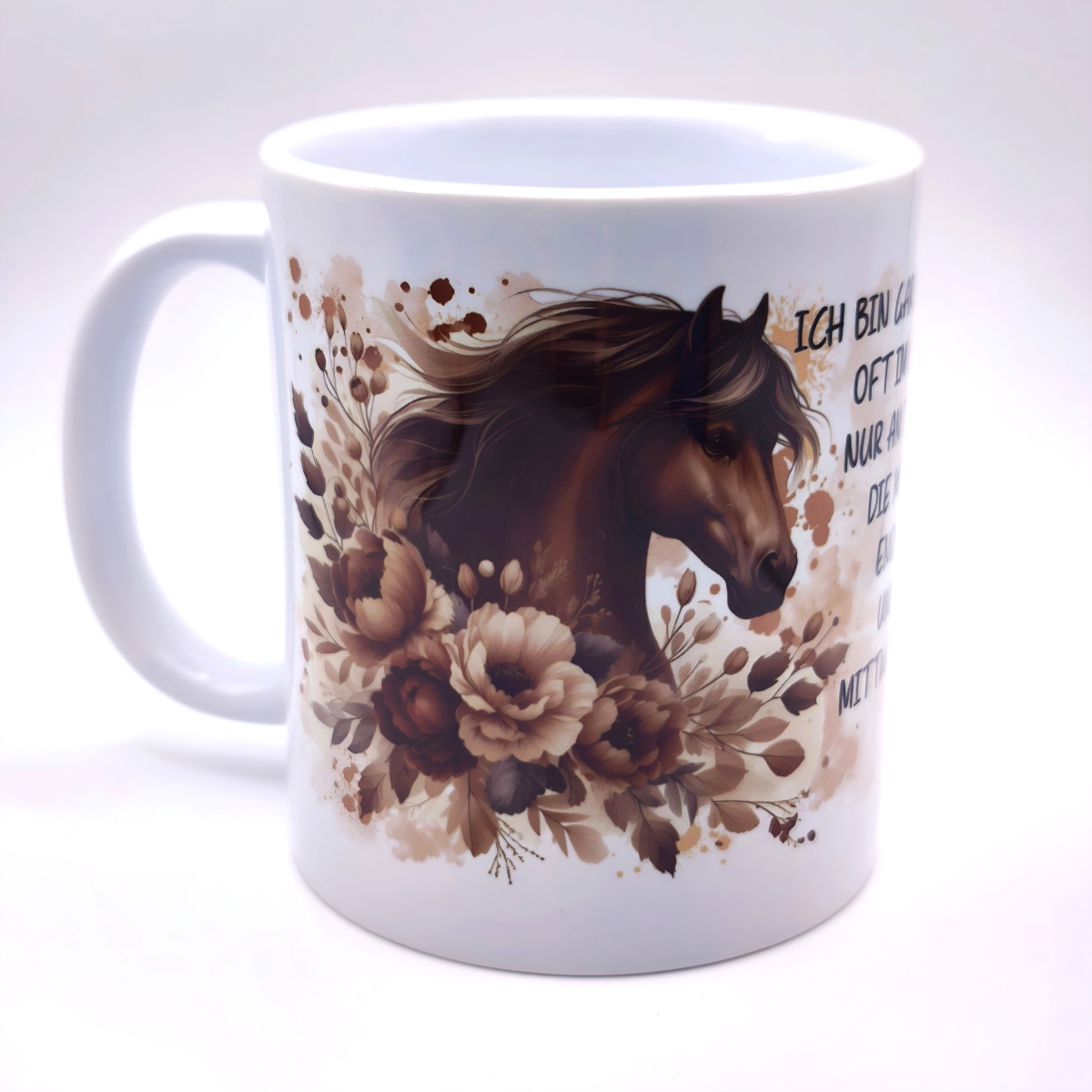 Tasse mit Pferdekopf 1