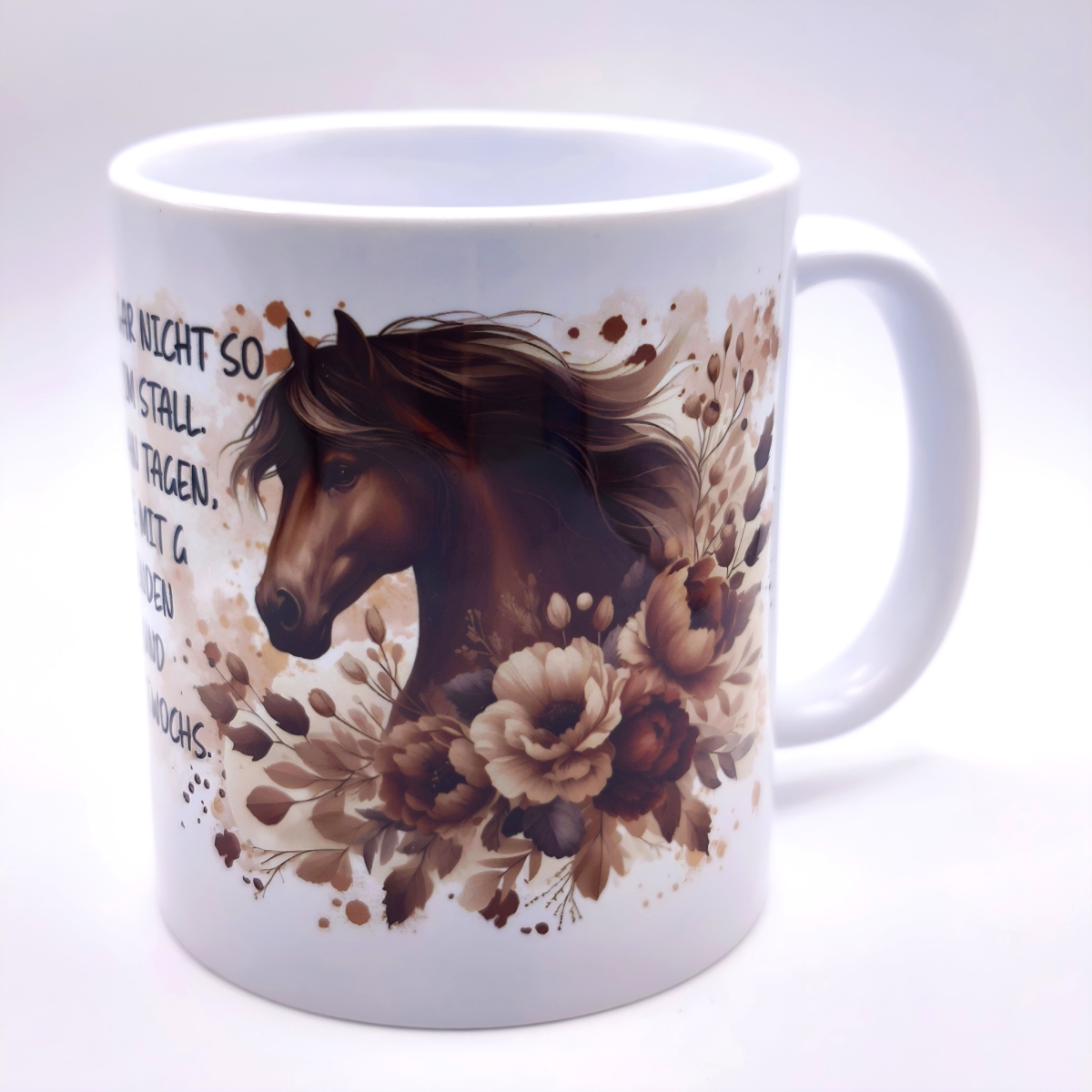 Tasse mit Pferdekopf 1