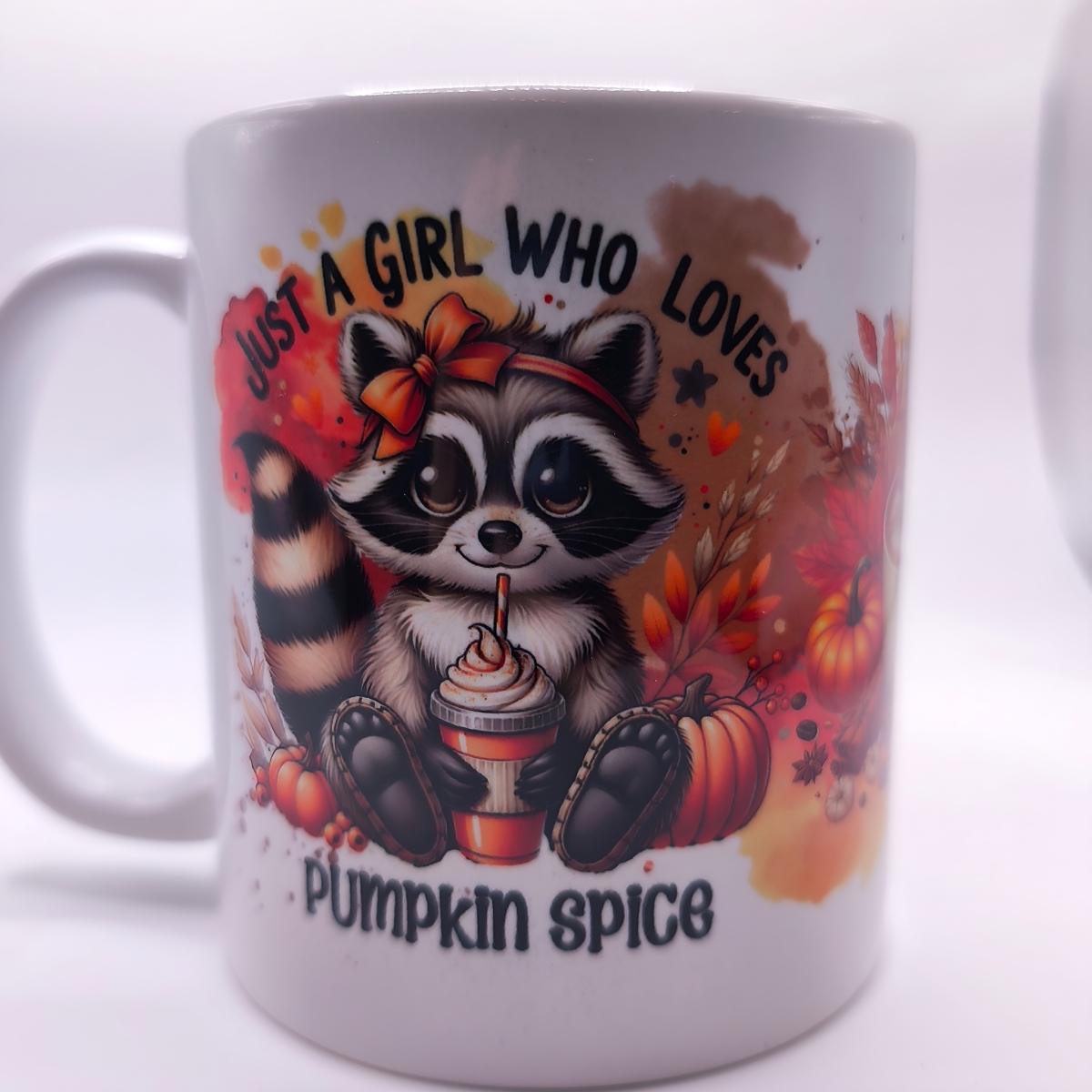 Herbst Tasse Waschbär