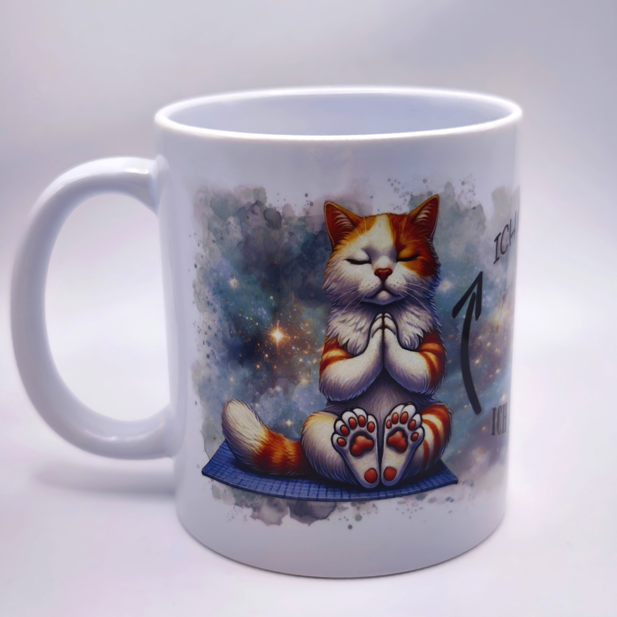 Katzen Yoga tasse