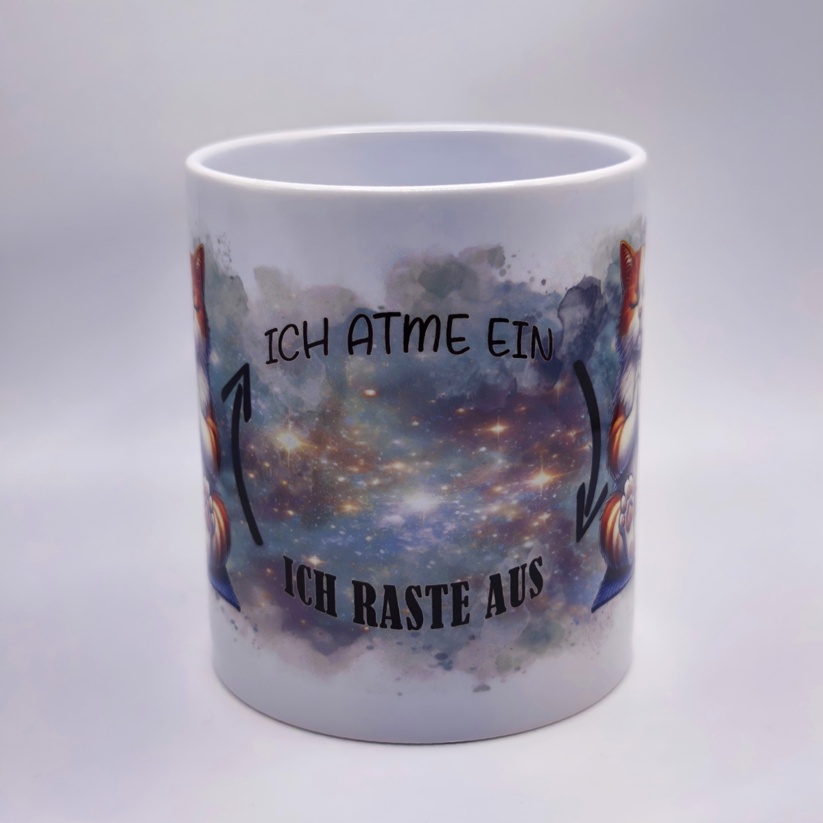 Katzen Yoga tasse