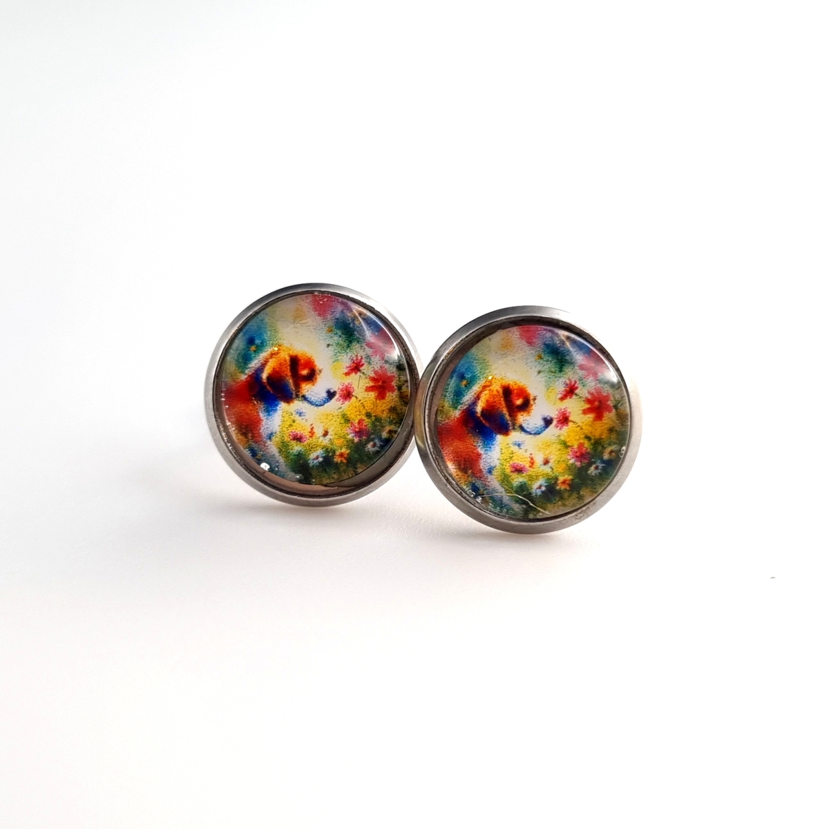 Beatle im Blumenbeet Cabochon 10mm