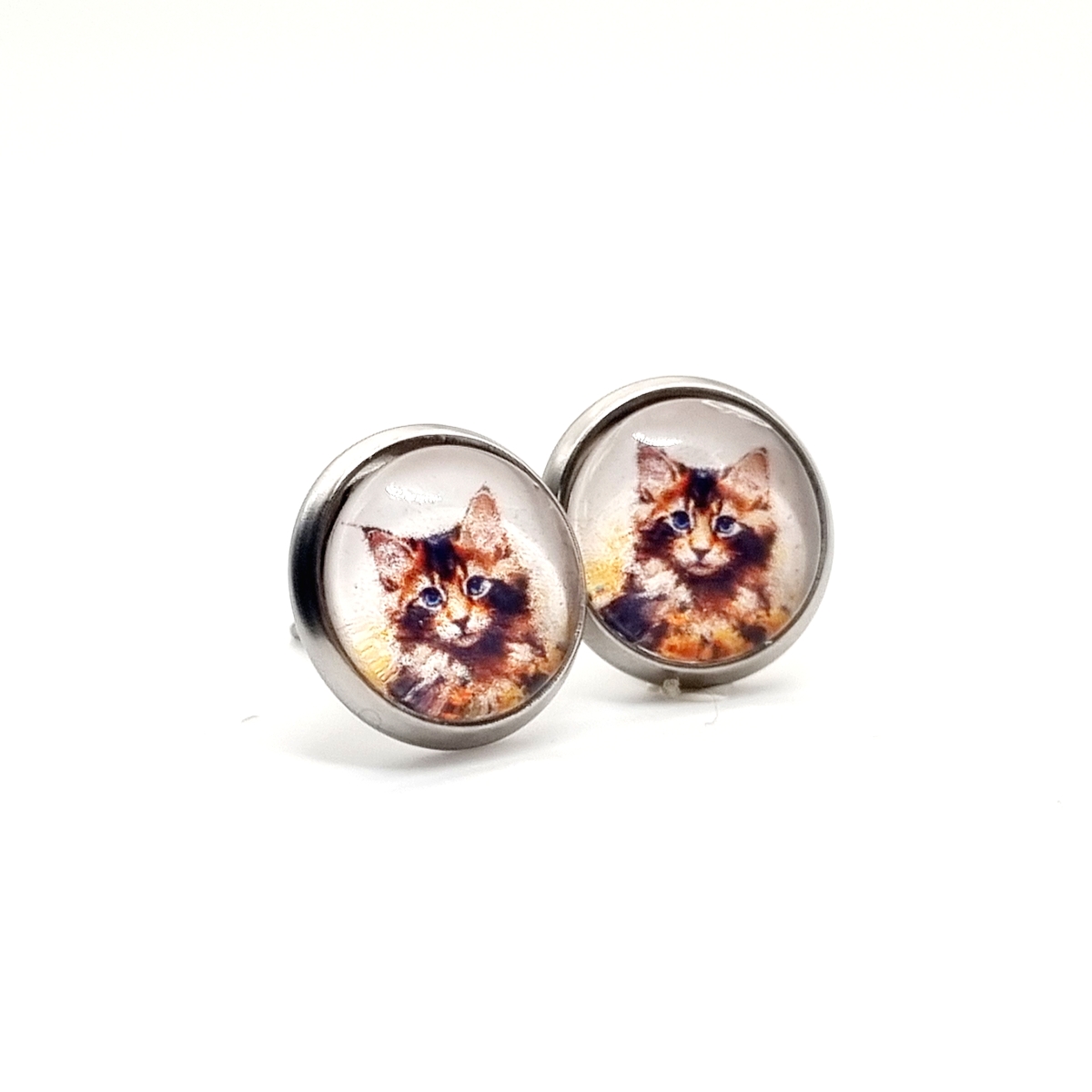 Herbst Katze Cabochon 10mm