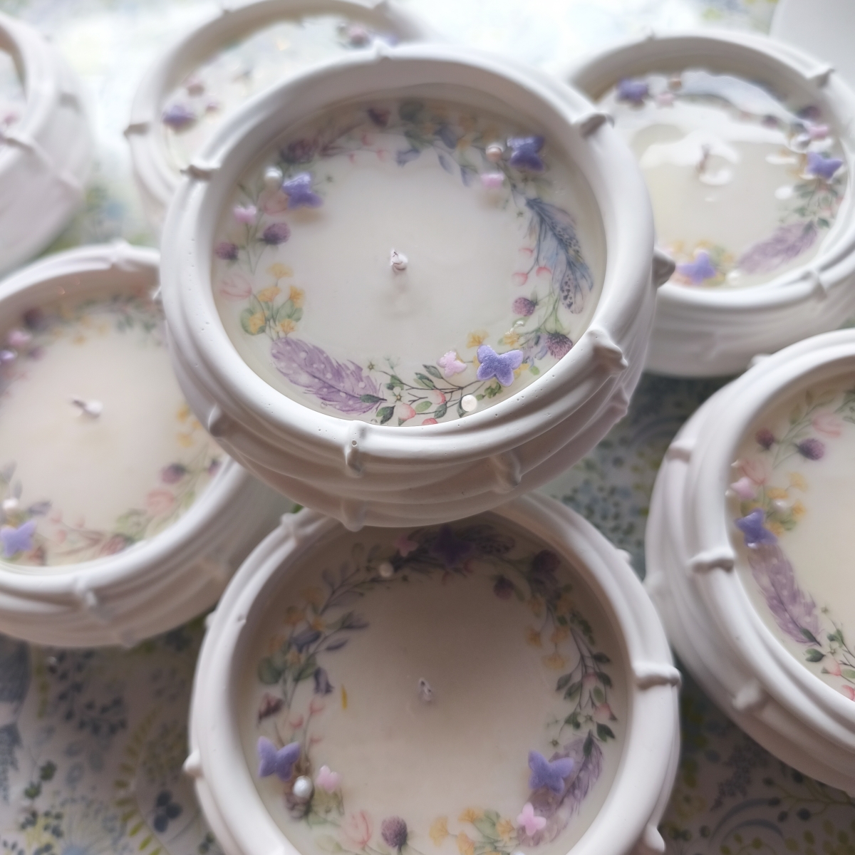 Sojawachskerze Frühlingsnest Blumenduft