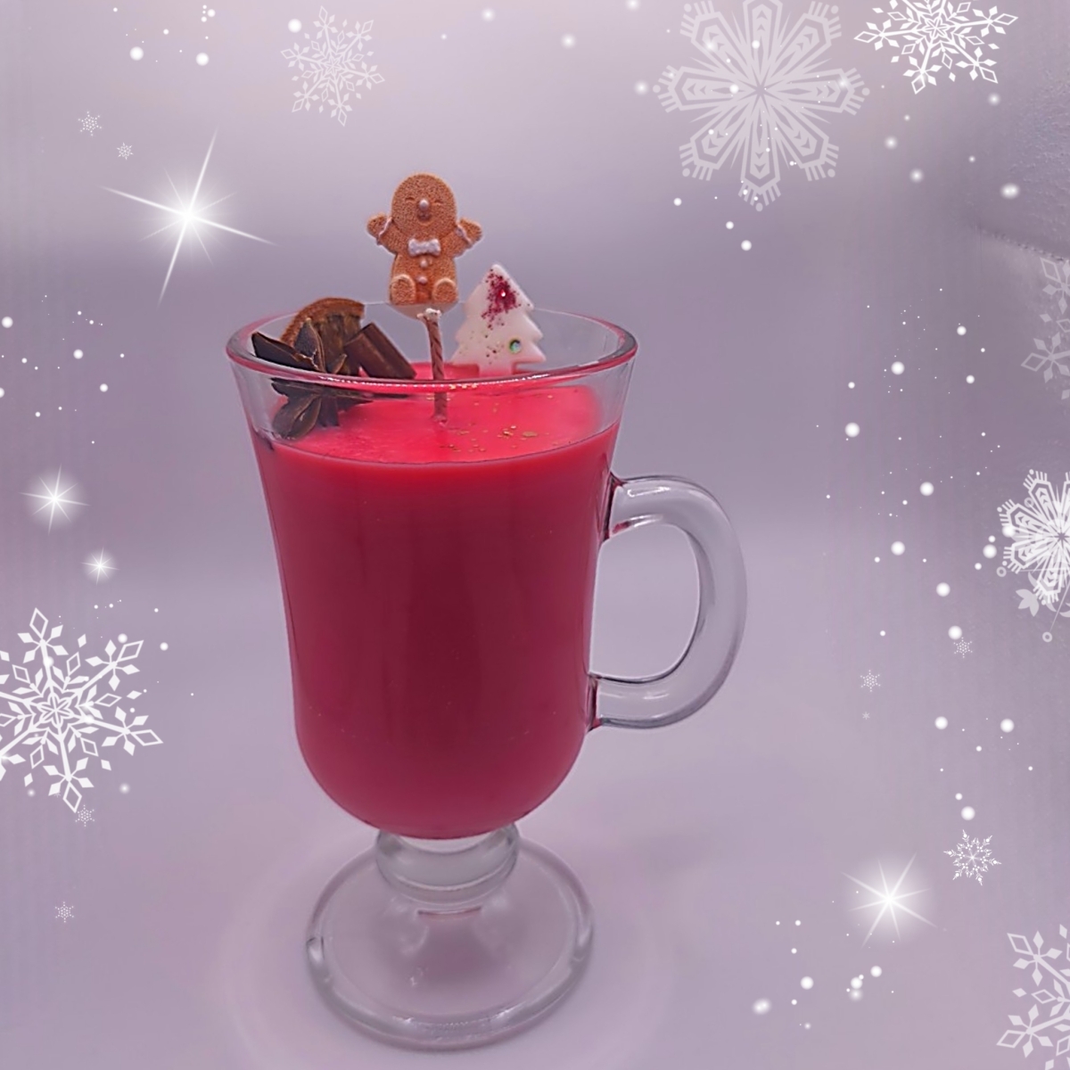 Glühweinglas-Kerze im Weihnachtsdesign – Limited Edition