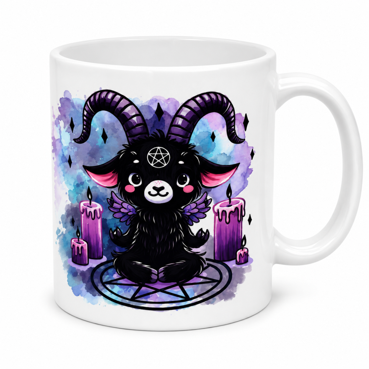 Tasse schwarz wie die Seele der Kaffee