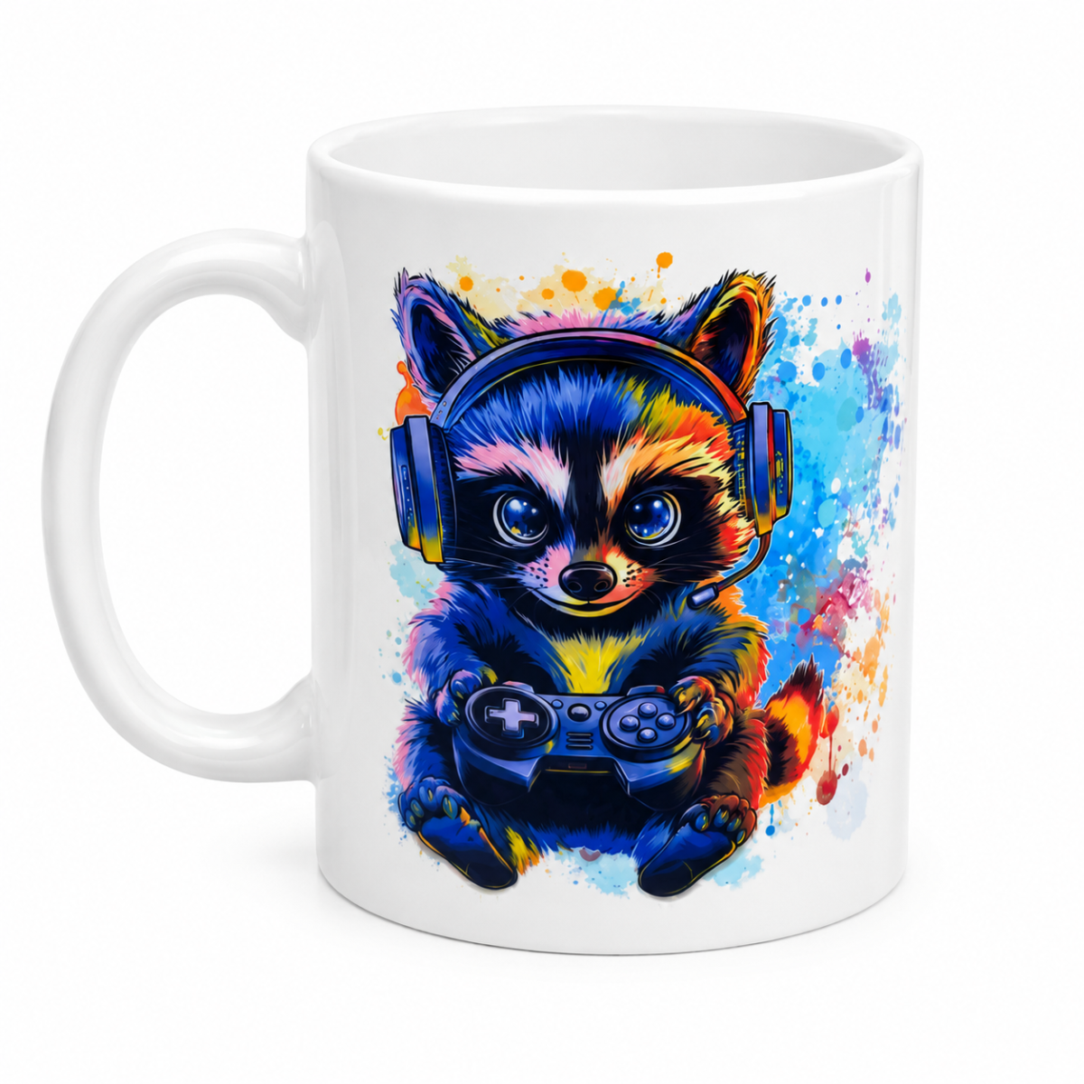 Tasse Gamer Waschbär