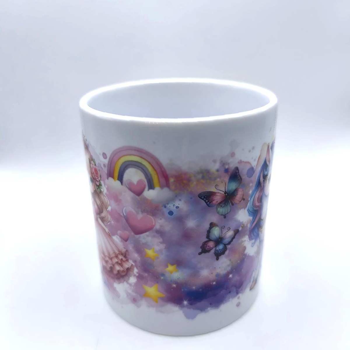 Tasse mit Prinzessinnen und Einhorn