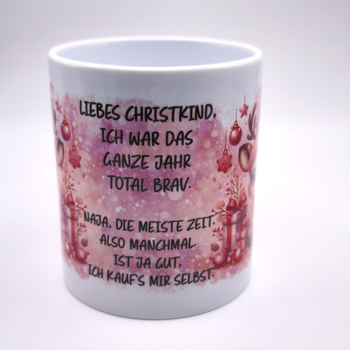 Süße Weihnachts Tasse liebes Christkind