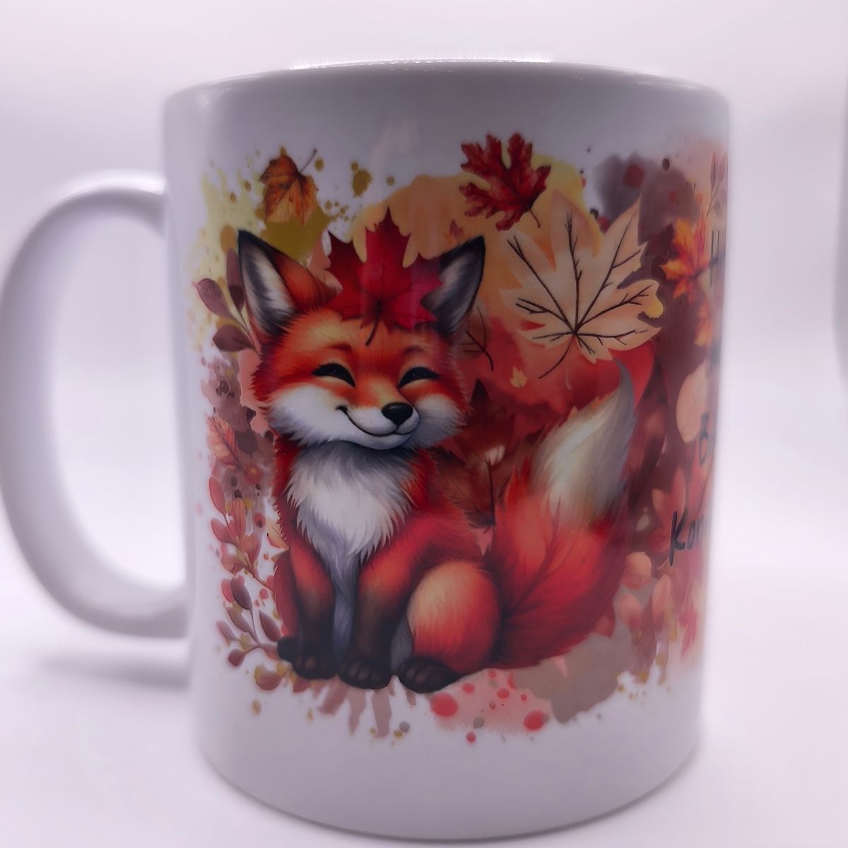 Herbst Tasse Fuchs