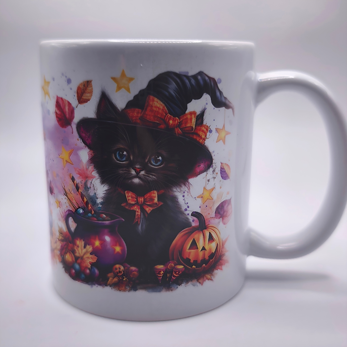 Halloween Katzen Tasse