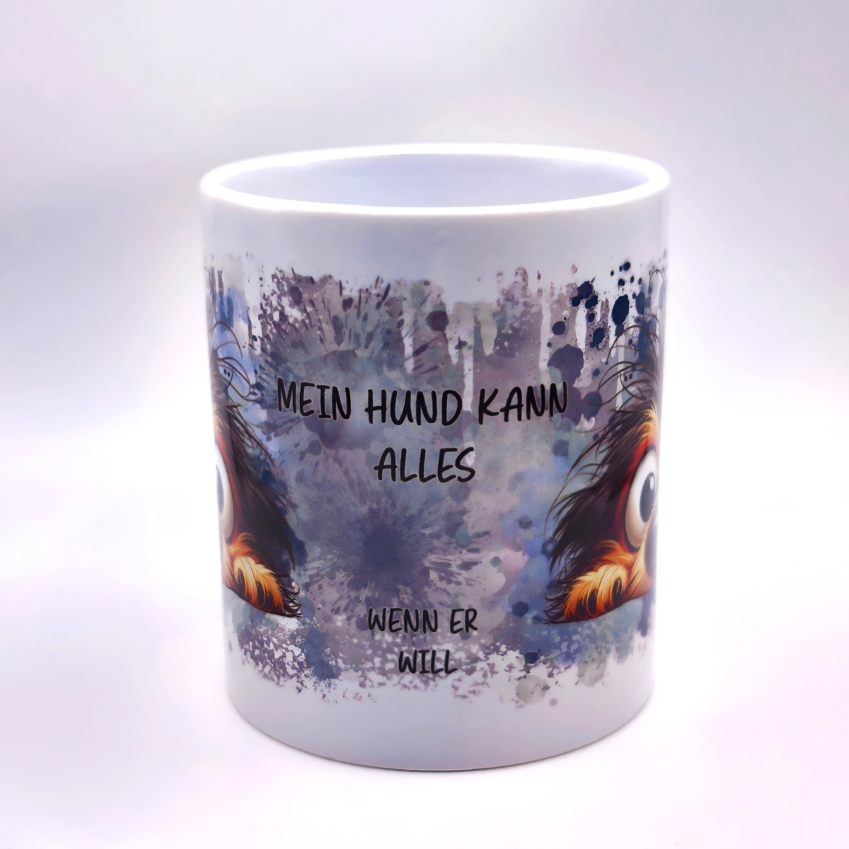 Tasse strubbeliger Hund