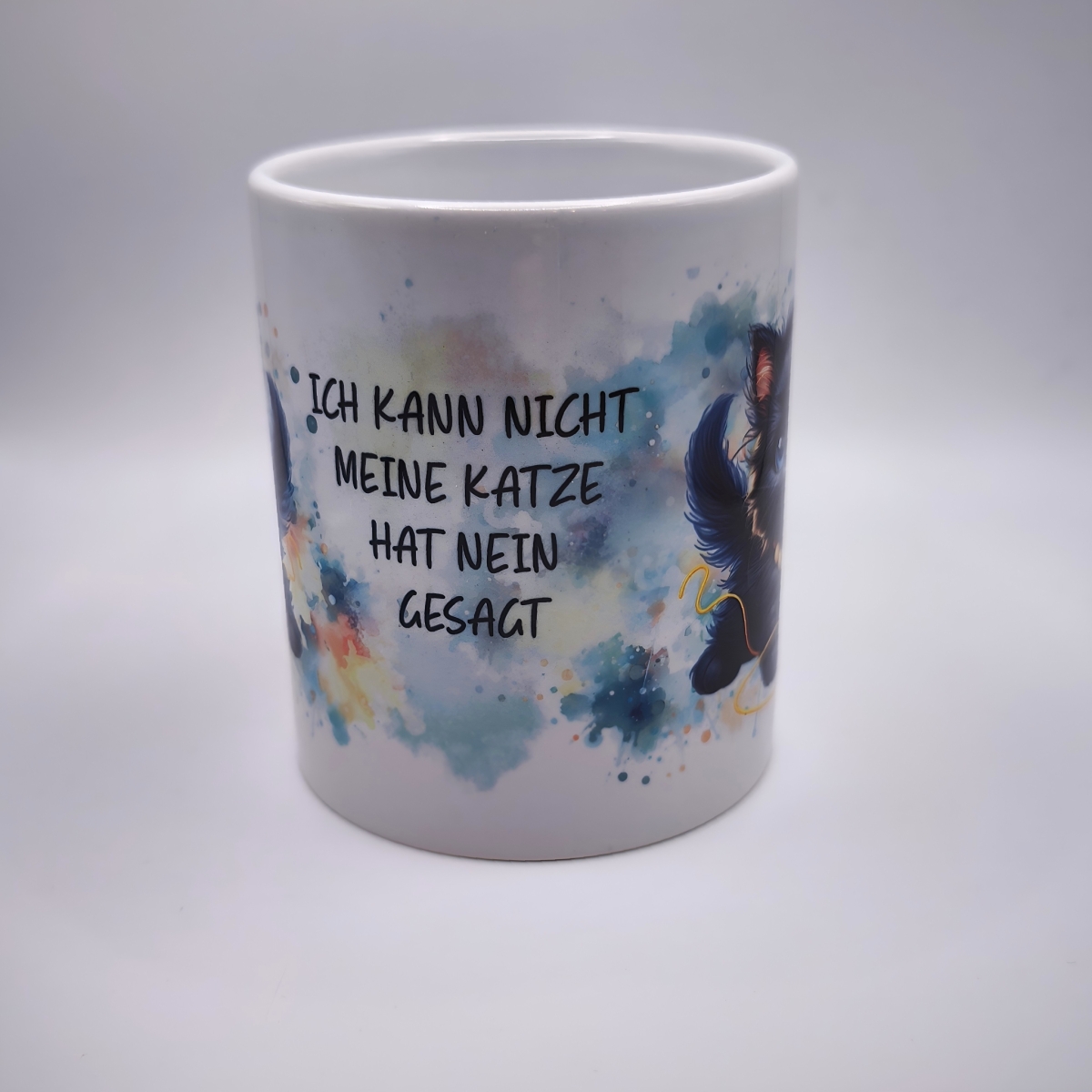 Schwarze Katze und Nein