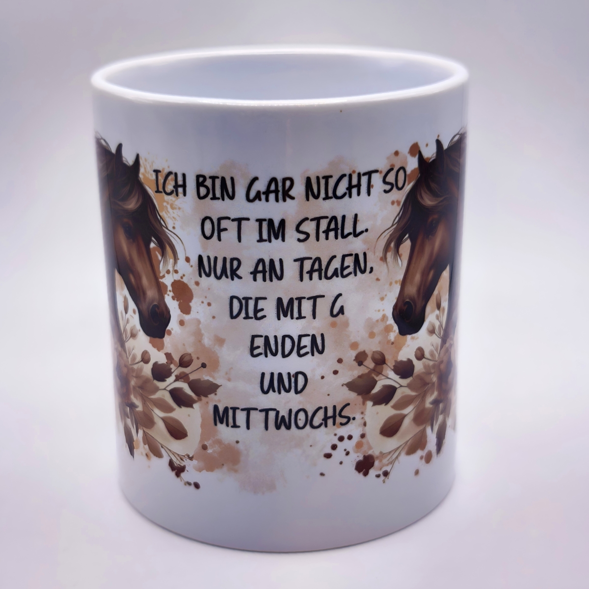 Tasse mit Pferdekopf 1