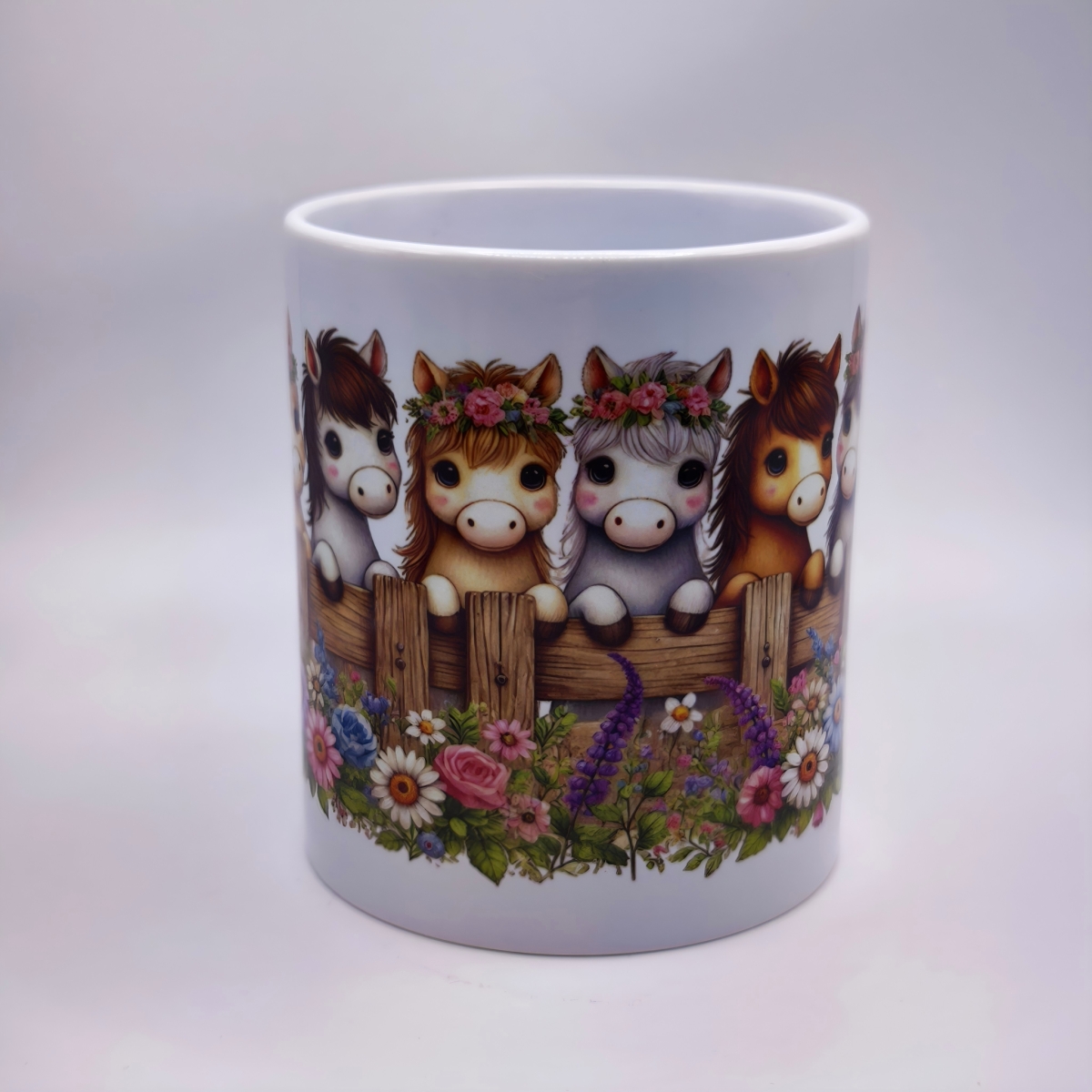 Ponys am Zaun Tasse