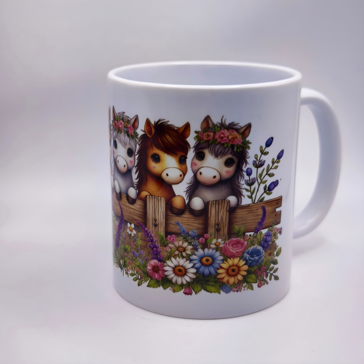 Ponys am Zaun Tasse