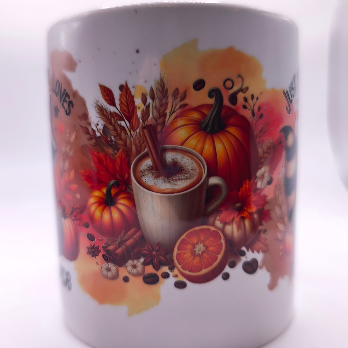Herbst Tasse Waschbär